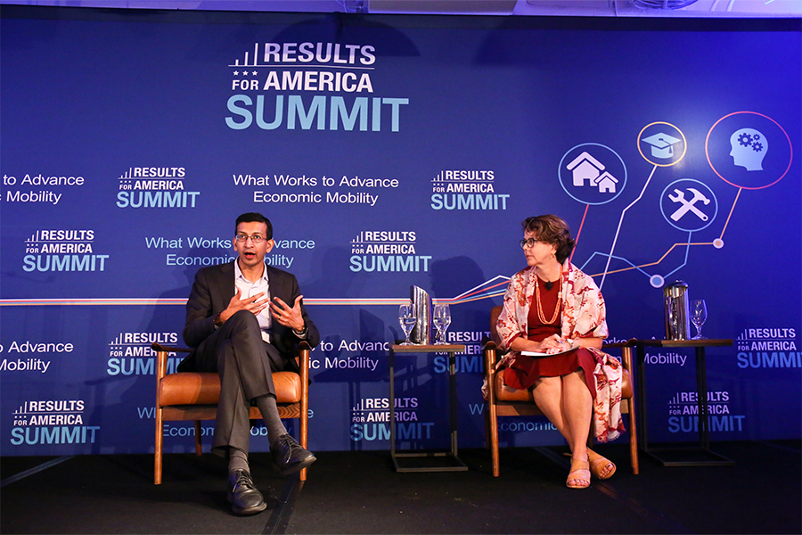 Economist Raj Chetty and Senior Fellow Cecilia Muñoz at the RFA Summit