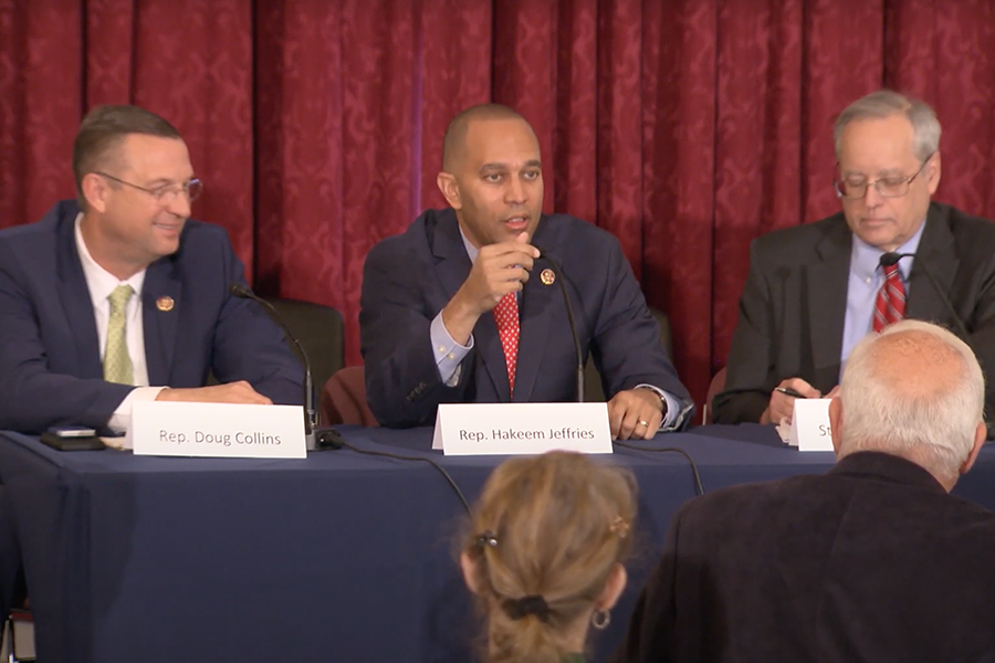 Rep. Hakeem Jeffries and Doug Collins