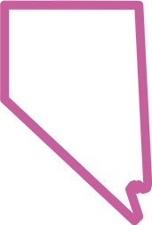 Pink outlined icon of Nevada
