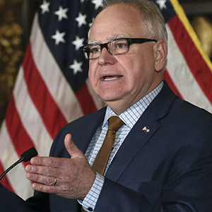 Governor Tim Walz, D-Minnesota